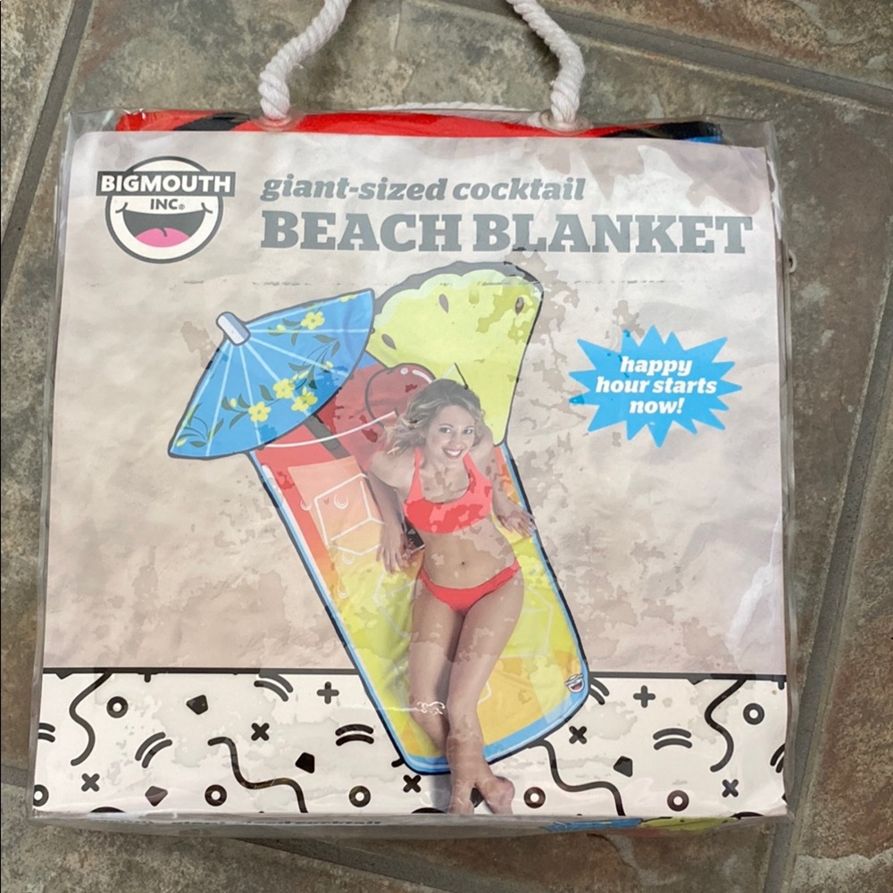 Giant Sized Cocktail Beach Blanket